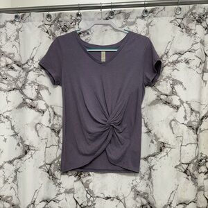 Altar'd State Lavender Twist Front Tee